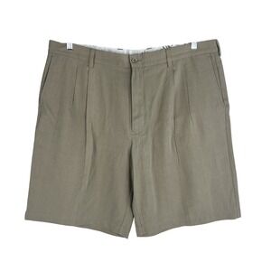 Tommy Bahama Vintage RARE Men's Silk Relaxed‎ Chino Shorts Size 40 Kahki
